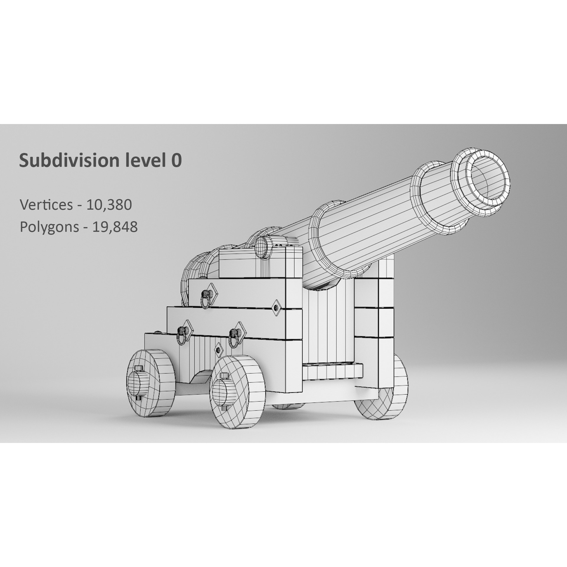 Pirate Props Collection - Low-Poly Game-Ready 3D Model - View 22