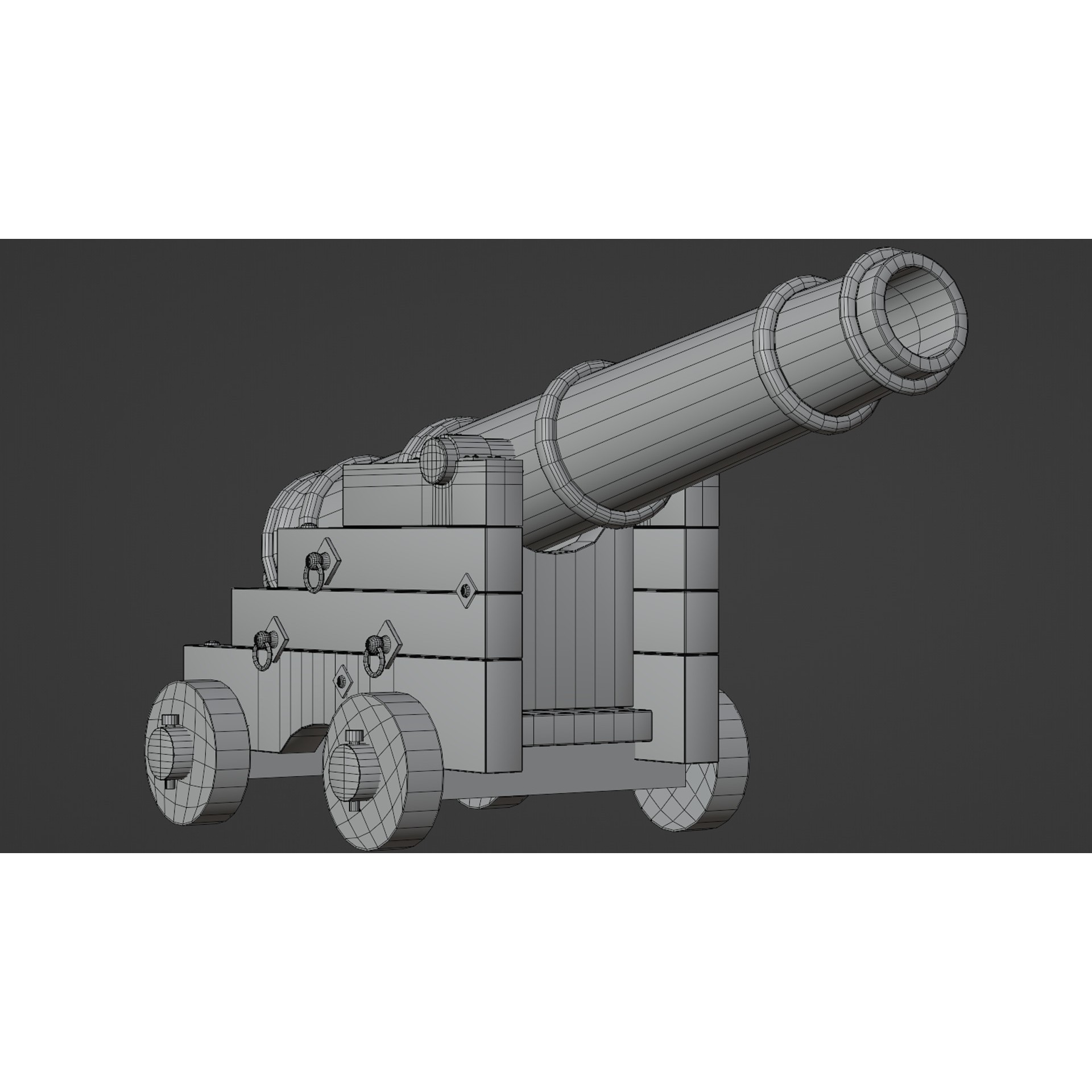 Pirate Props Collection - Low-Poly Game-Ready 3D Model - View 23