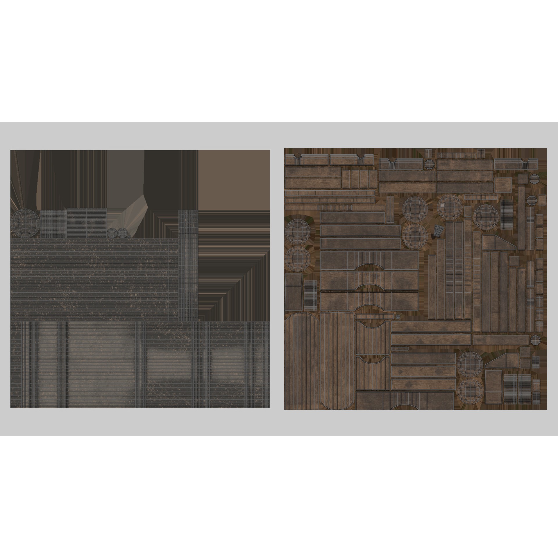 Pirate Props Collection - Low-Poly Game-Ready 3D Model - View 24