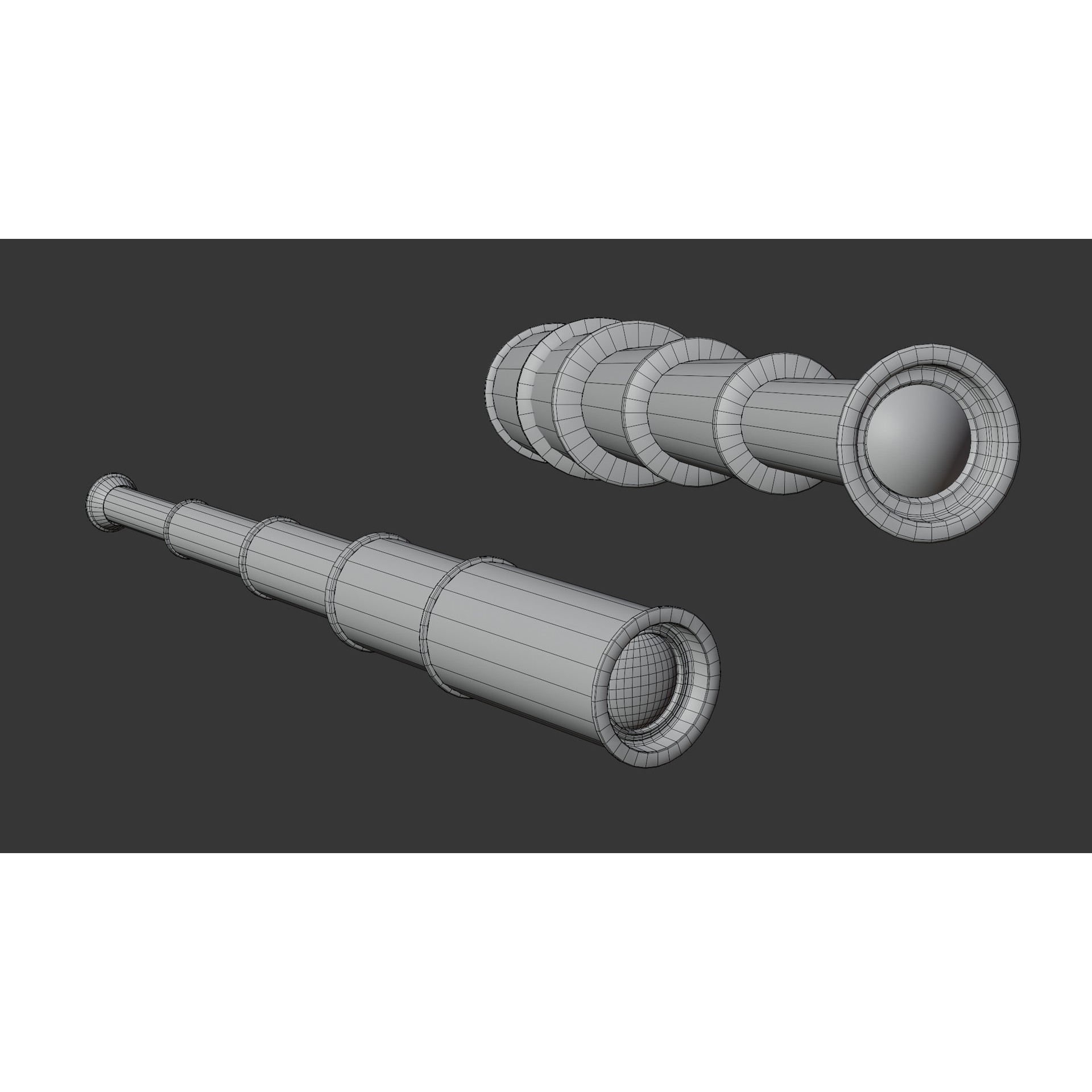 Pirate Props Collection - Low-Poly Game-Ready 3D Model - View 6