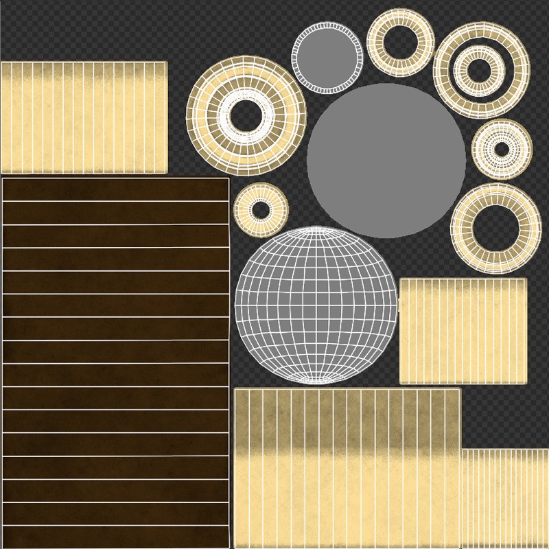 Pirate Props Collection - Low-Poly Game-Ready 3D Model - View 7