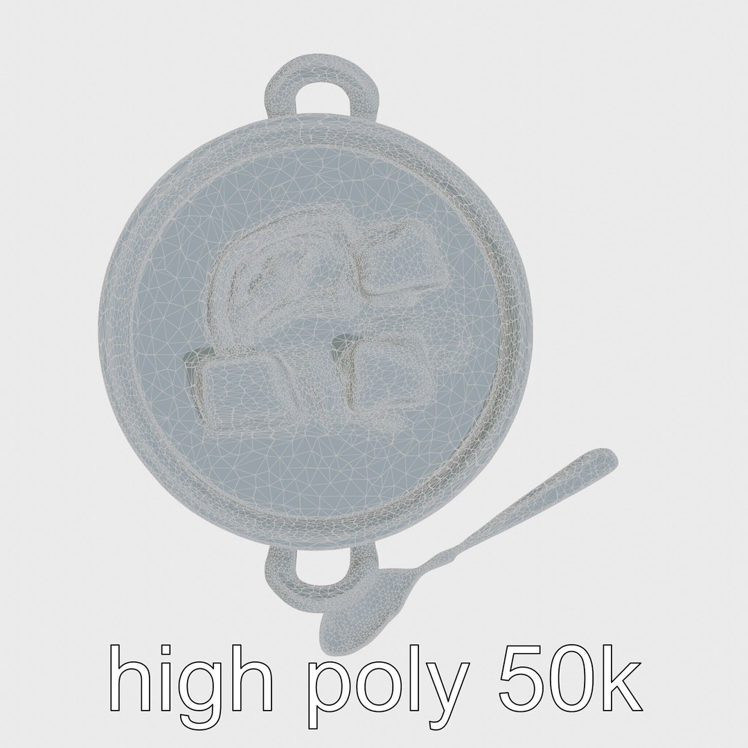 Lobster Bisque Soup Bowl 3D Model – Elegant Low Poly PBR Asset, FBX - View 12