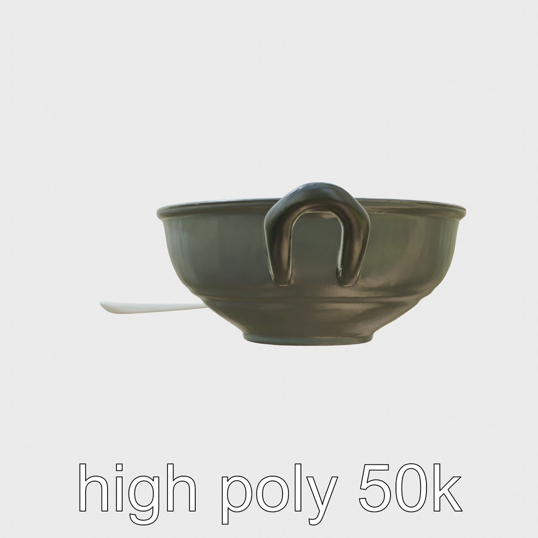 Lobster Bisque Soup Bowl 3D Model – Elegant Low Poly PBR Asset, FBX - View 14