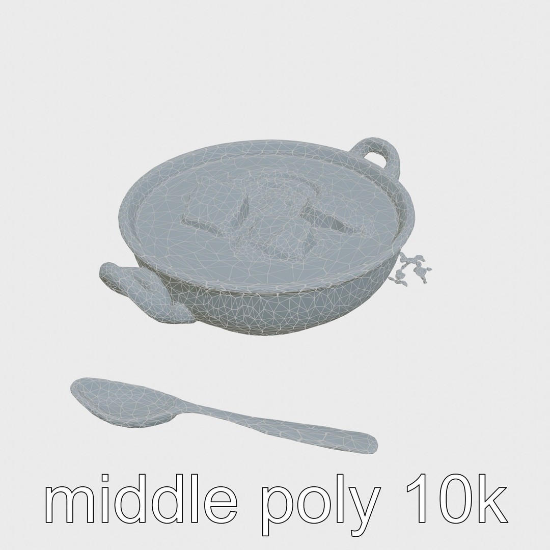 Lobster Bisque Soup Bowl 3D Model – Elegant Low Poly PBR Asset, FBX - View 15