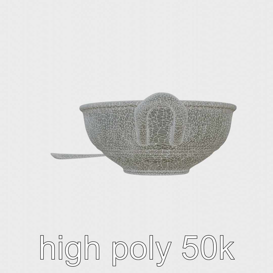 Lobster Bisque Soup Bowl 3D Model – Elegant Low Poly PBR Asset, FBX - View 19
