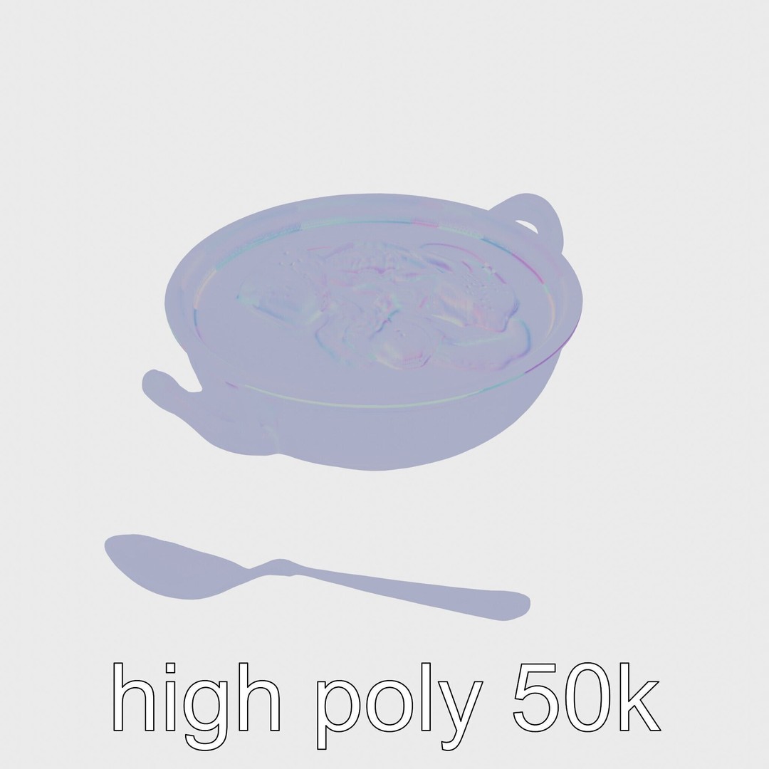 Lobster Bisque Soup Bowl 3D Model – Elegant Low Poly PBR Asset, FBX - View 21