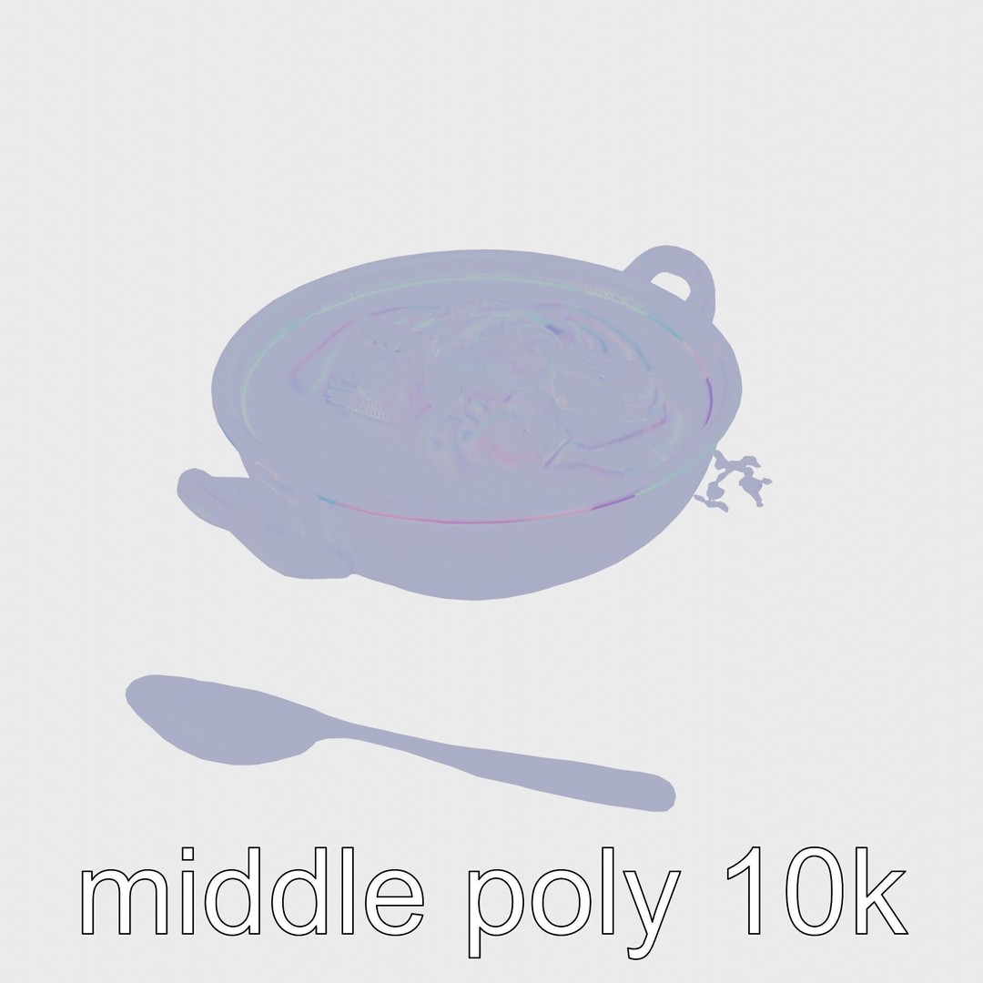 Lobster Bisque Soup Bowl 3D Model – Elegant Low Poly PBR Asset, FBX - View 25