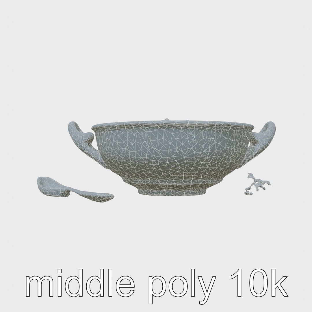 Lobster Bisque Soup Bowl 3D Model – Elegant Low Poly PBR Asset, FBX - View 26