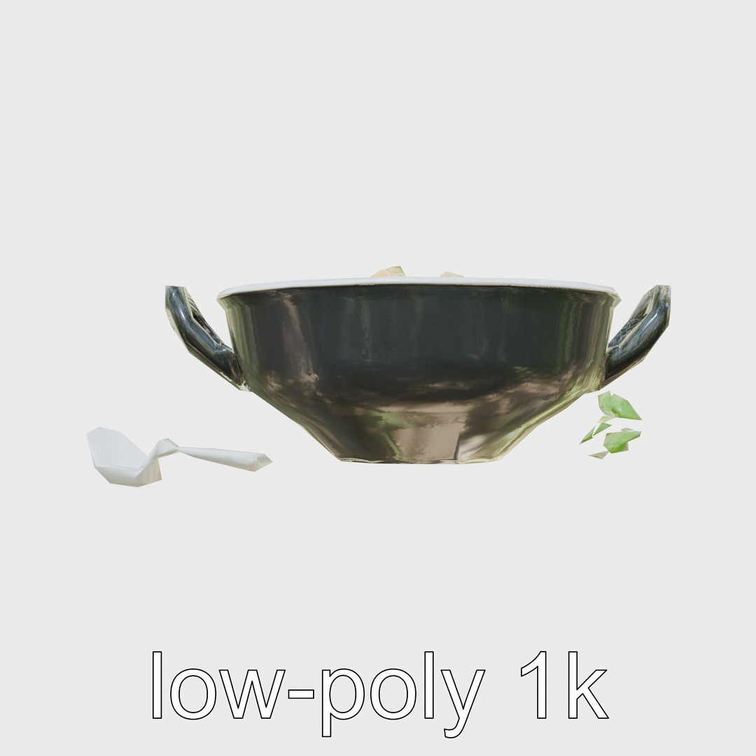 Lobster Bisque Soup Bowl 3D Model – Elegant Low Poly PBR Asset, FBX - View 28
