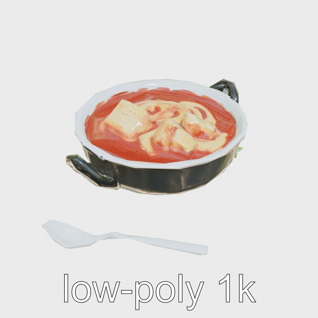 Lobster Bisque Soup Bowl 3D Model – Elegant Low Poly PBR Asset, FBX - View 30
