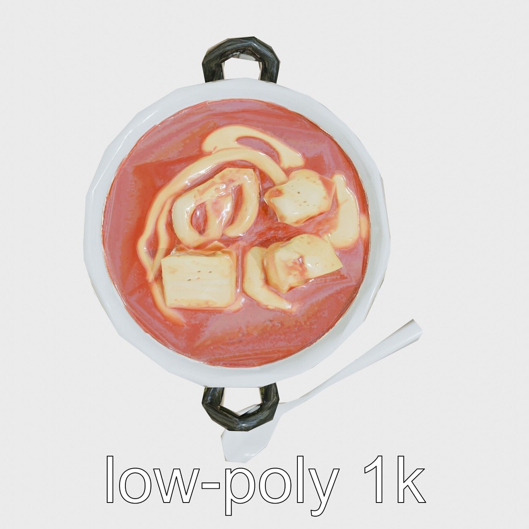 Lobster Bisque Soup Bowl 3D Model – Elegant Low Poly PBR Asset, FBX - View 31