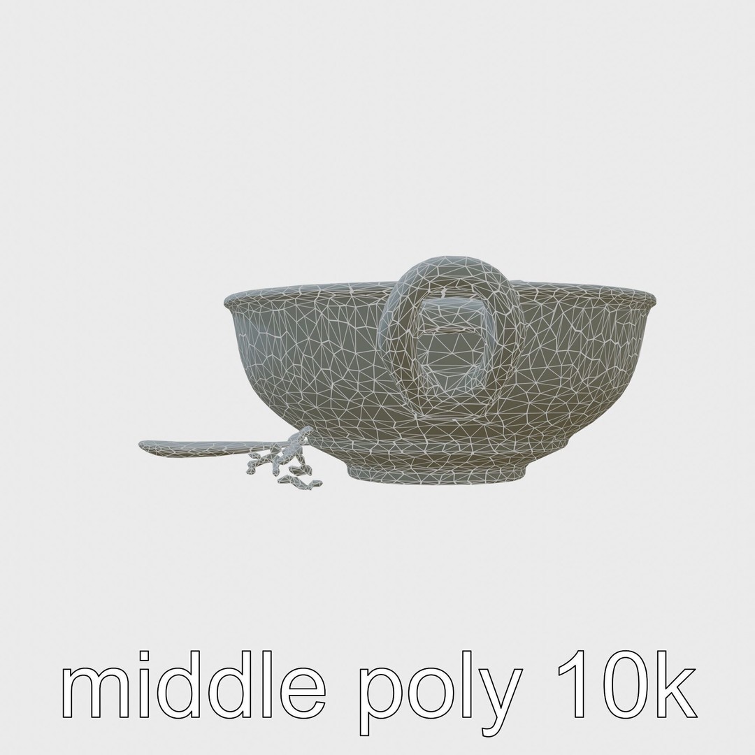 Lobster Bisque Soup Bowl 3D Model – Elegant Low Poly PBR Asset, FBX - View 8