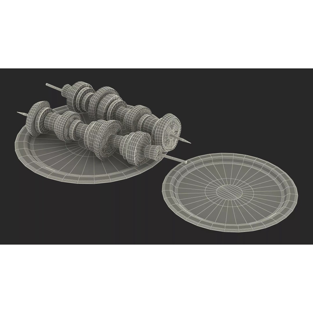 Multi-Level Outdoor Cooking Table 3D Model – PBR BBQ Station, FBX - View 30