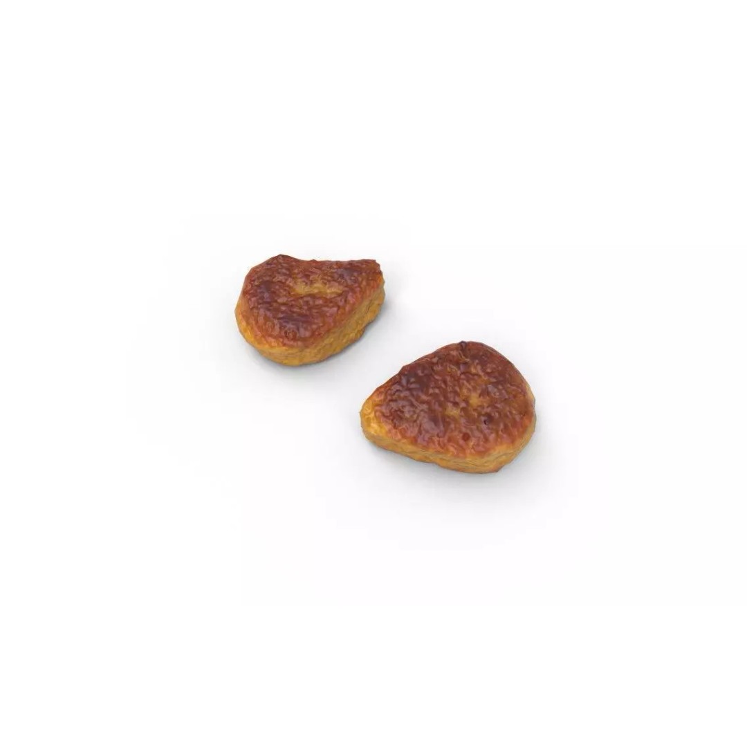 Chicken Nugget 3D Model – Low Poly Game Asset, FBX, PBR Textures - View 7