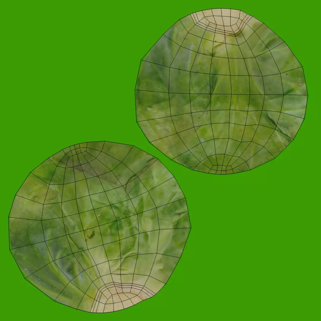 Brussels Sprout 3D Model – Realistic Low-Poly Vegetable for Culinary Use - View 8