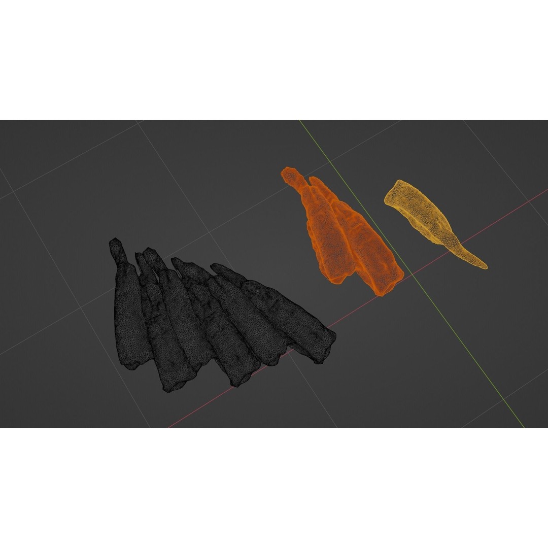 Sushi Delight 3D Model – Low Poly PBR Shrimp Nigiri, FBX