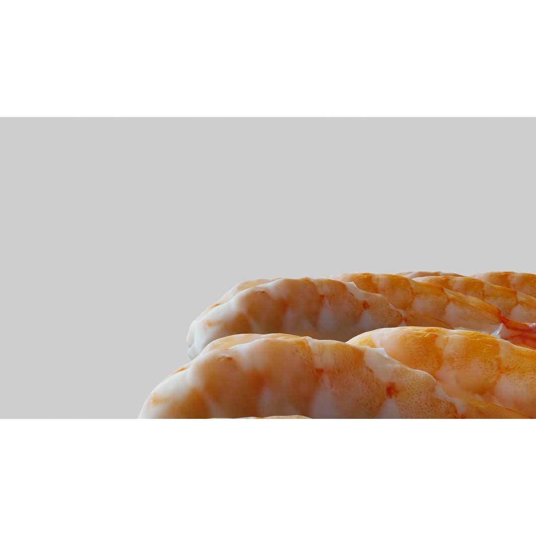 Sushi Delight 3D Model – Low Poly PBR Shrimp Nigiri, FBX - View 25