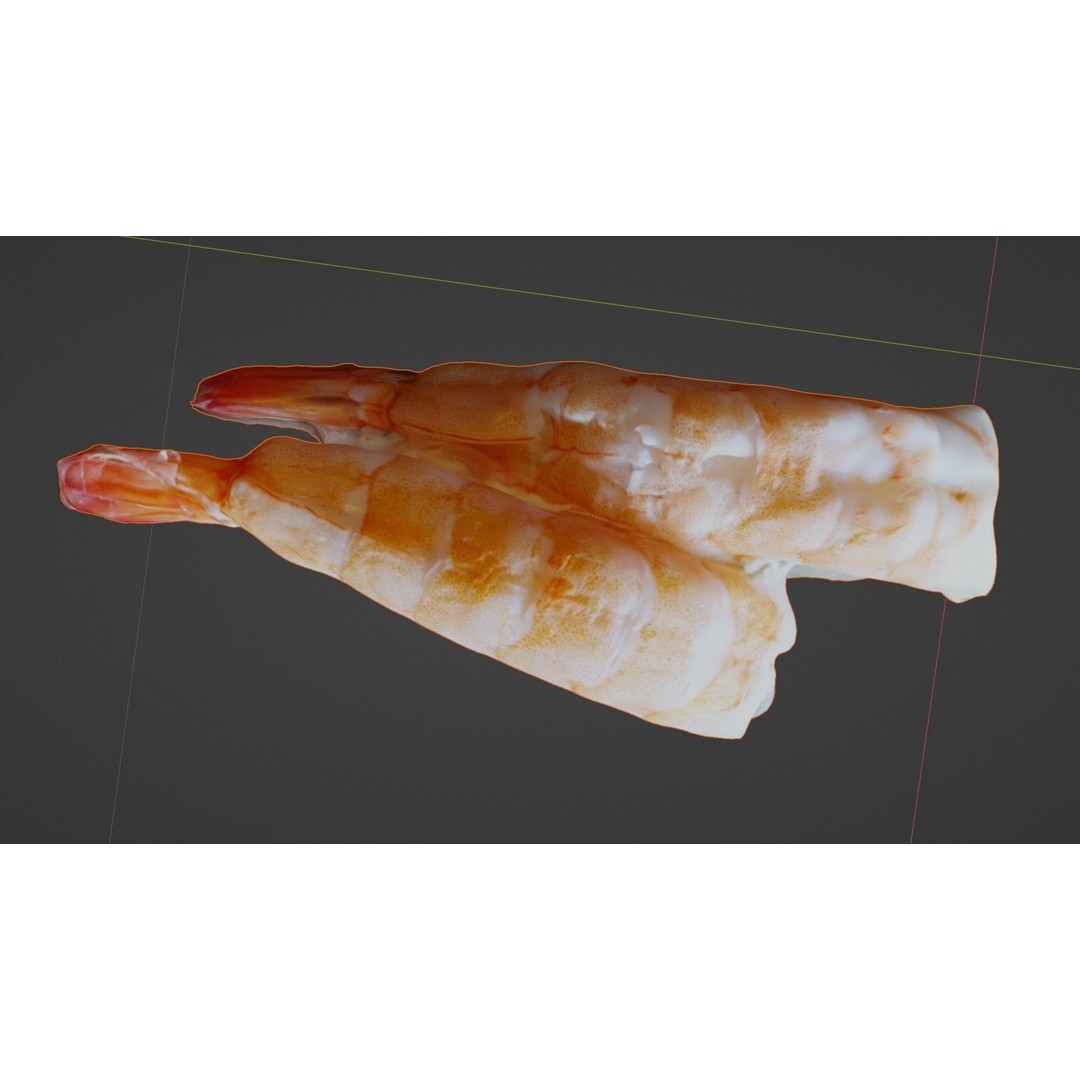 Sushi Delight 3D Model – Low Poly PBR Shrimp Nigiri, FBX - View 48