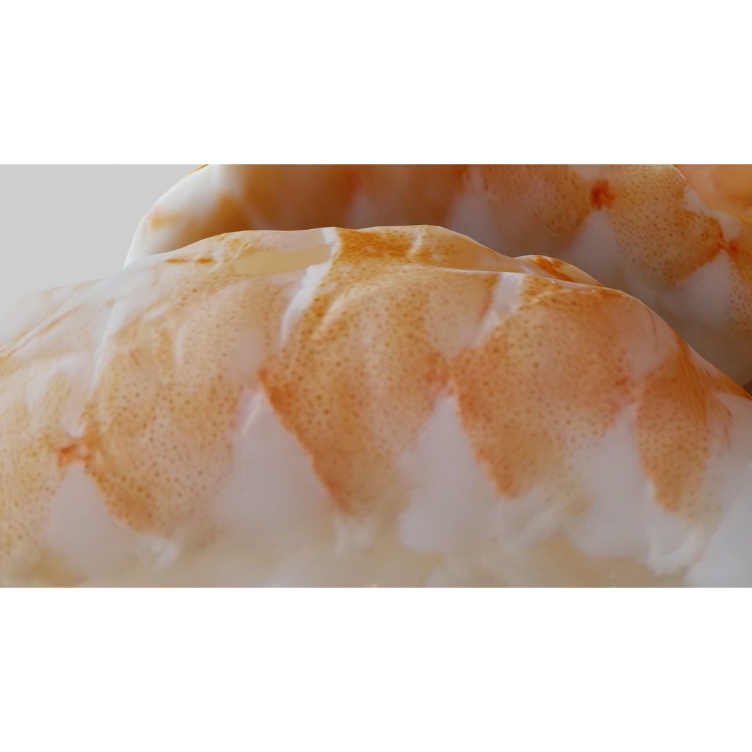 Sushi Delight 3D Model – Low Poly PBR Shrimp Nigiri, FBX - View 5