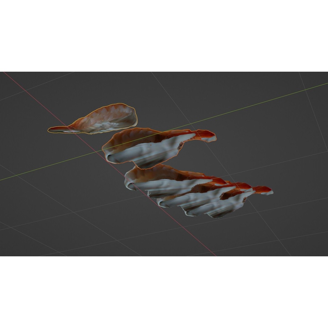 Sushi Delight 3D Model – Low Poly PBR Shrimp Nigiri, FBX - View 59