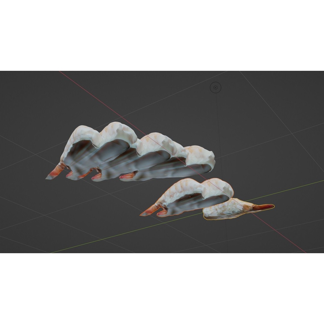 Sushi Delight 3D Model – Low Poly PBR Shrimp Nigiri, FBX - View 63