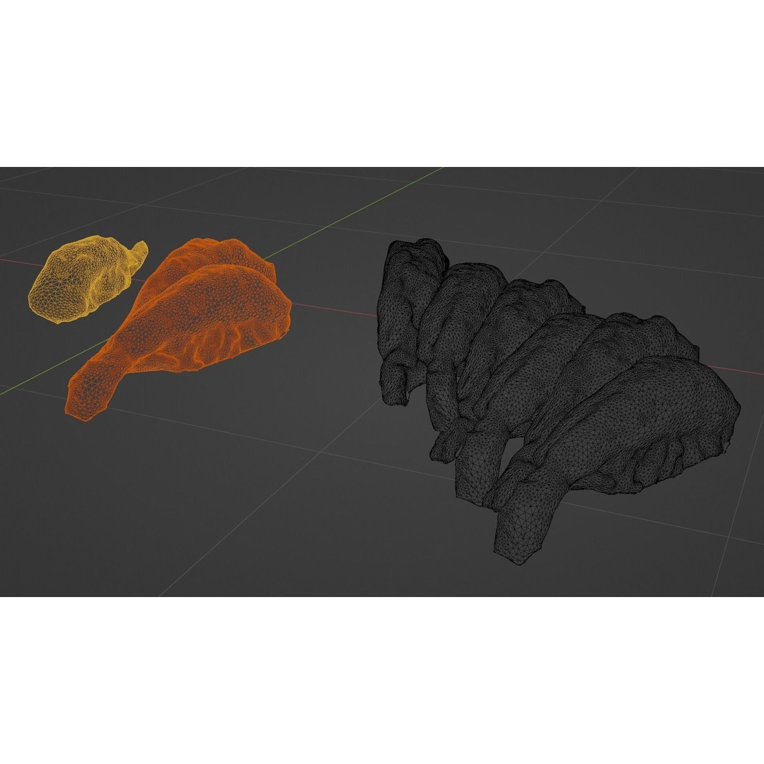 Sushi Delight 3D Model – Low Poly PBR Shrimp Nigiri, FBX - View 84