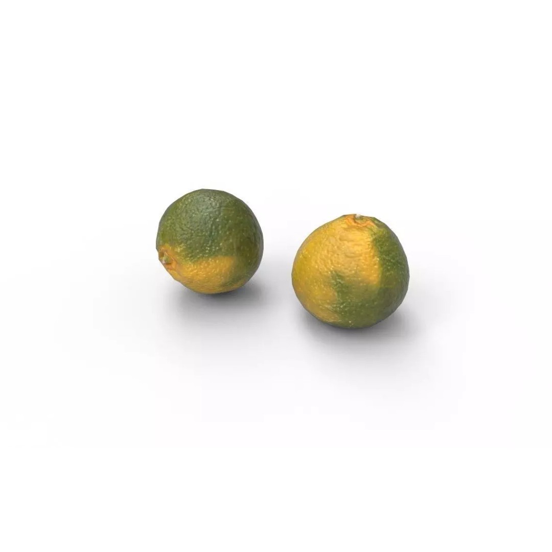 Tangerine 3D Model – Low Poly Game Asset, FBX, PBR Textures - View 5