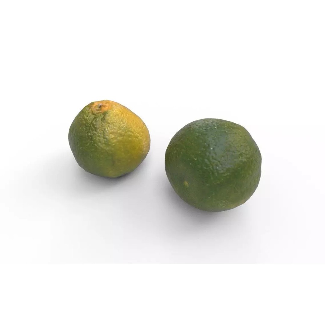 Tangerine 3D Model – Low Poly Game Asset, FBX, PBR Textures - View 7