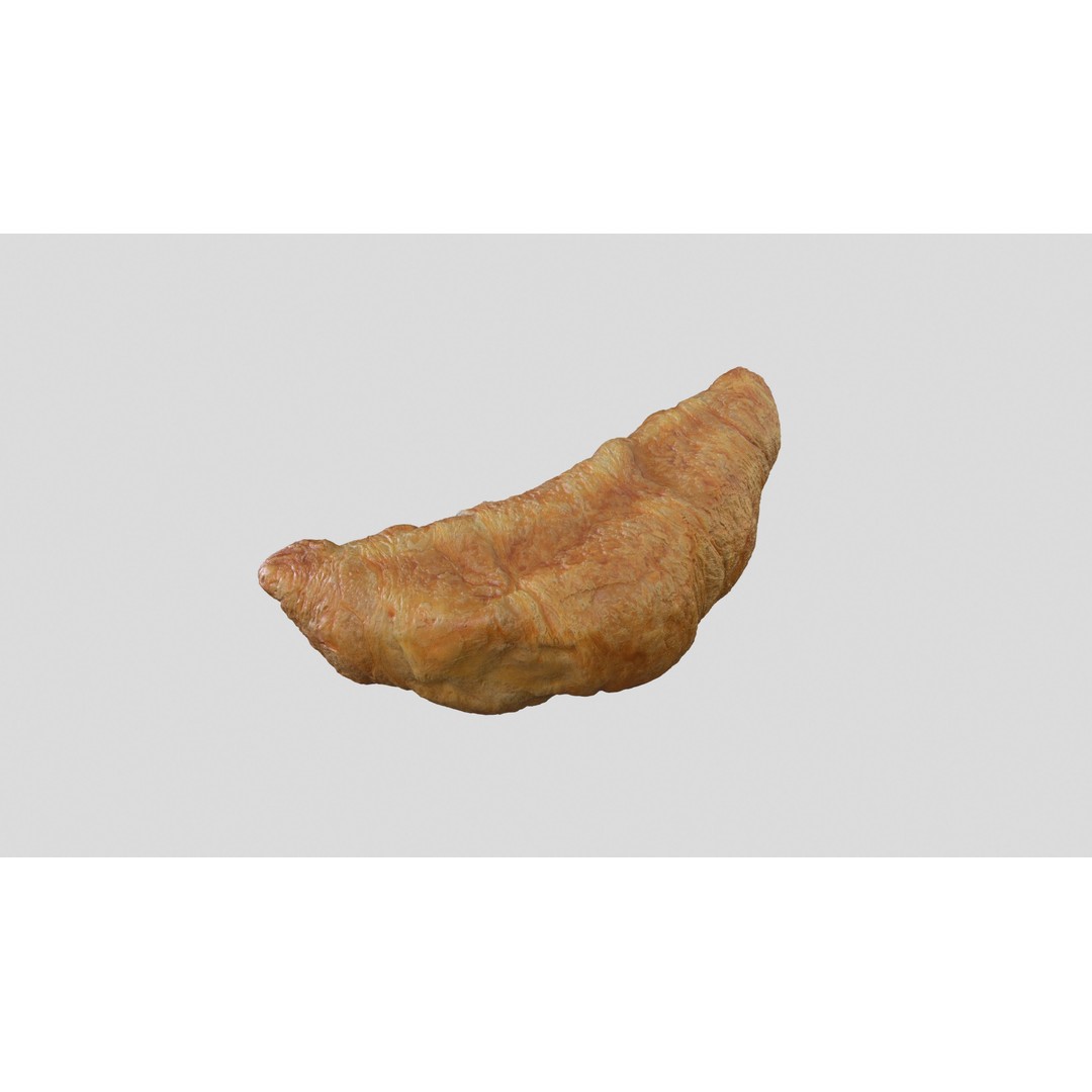 Croissant 3D Model – Low Poly Photoscan Asset, FBX & OBJ - View 10