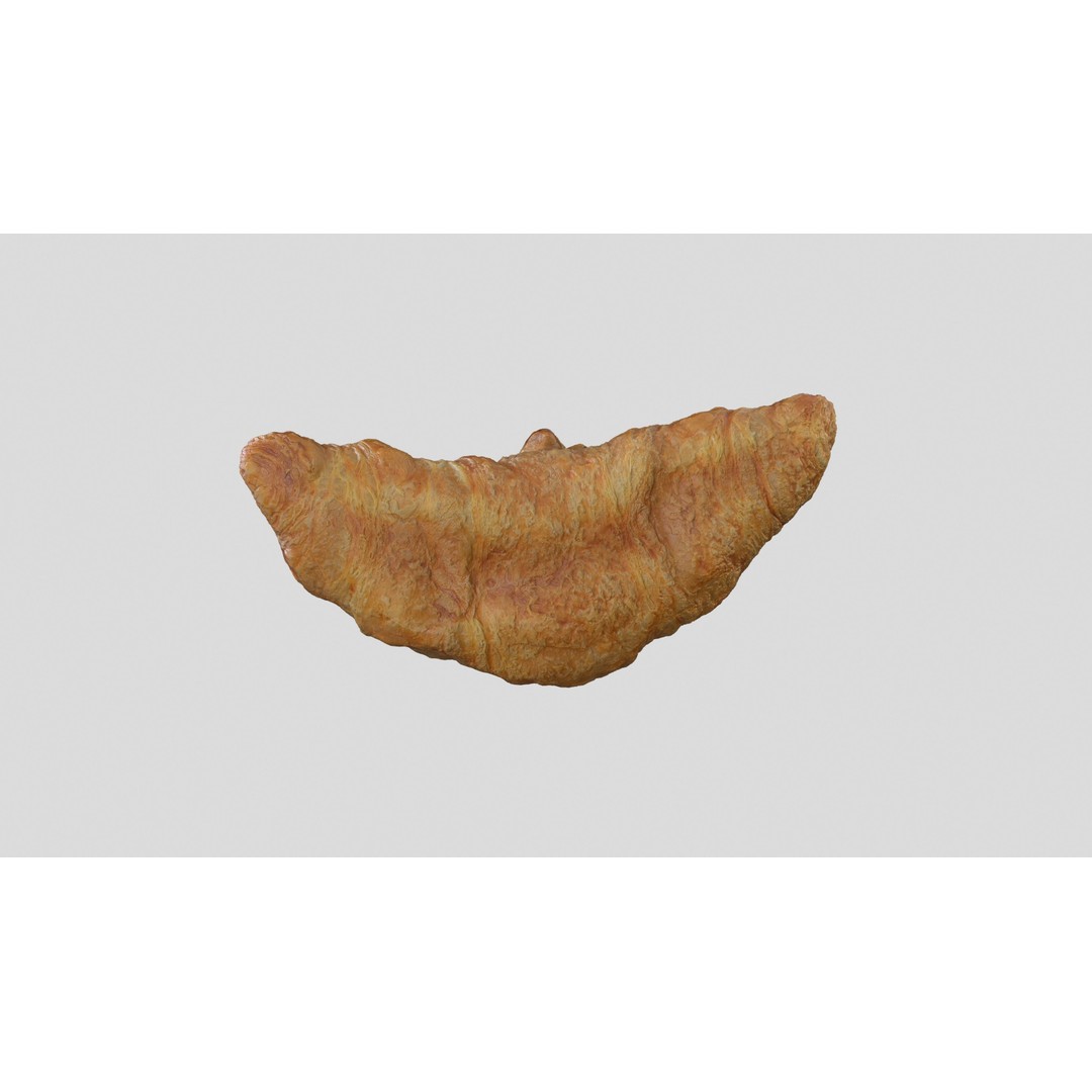 Croissant 3D Model – Low Poly Photoscan Asset, FBX & OBJ - View 4