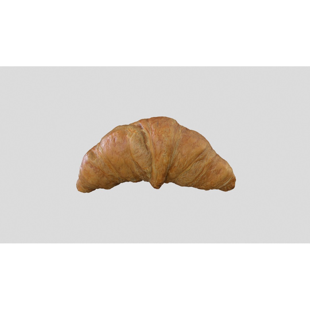 Croissant 3D Model – Low Poly Photoscan Asset, FBX & OBJ - View 5