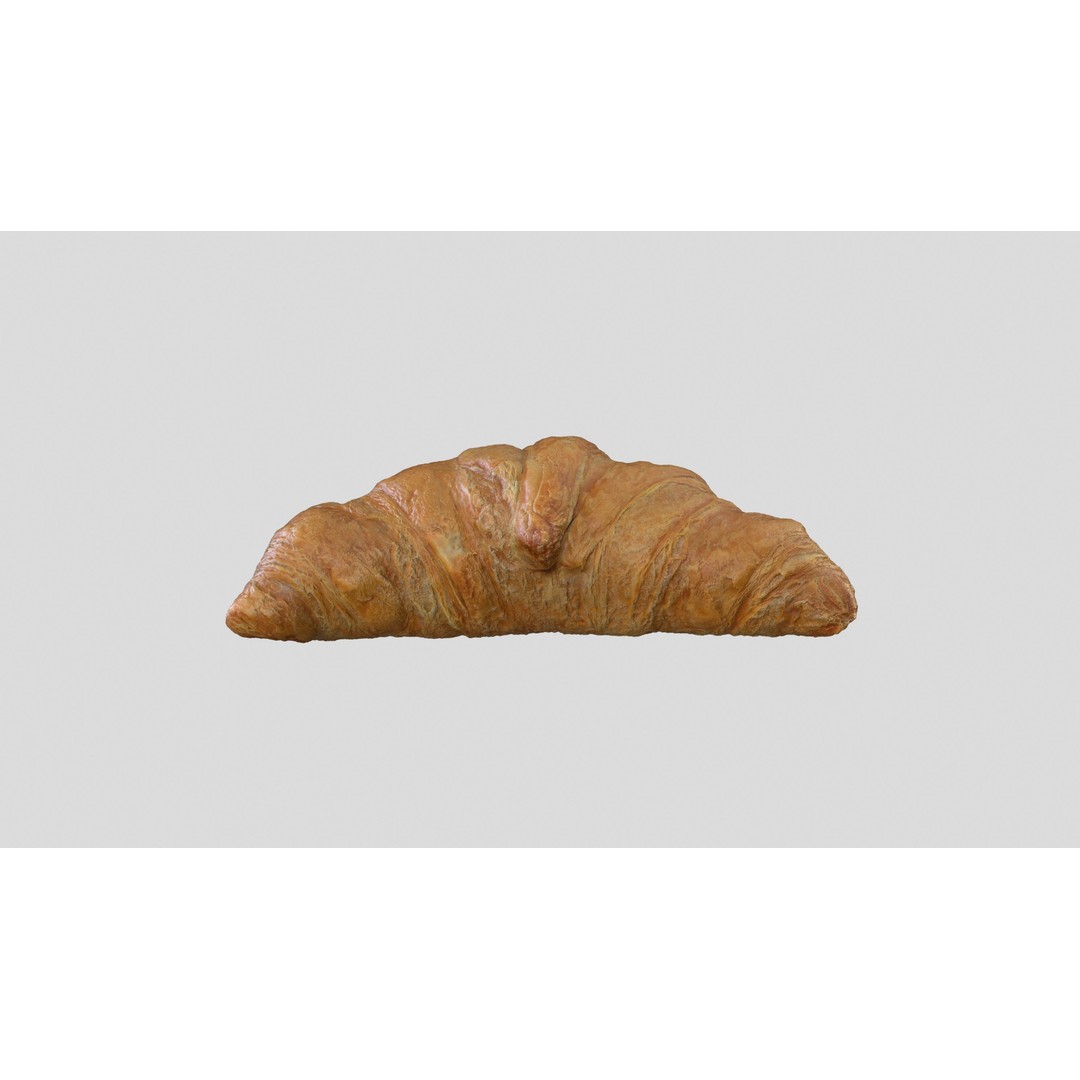 Croissant 3D Model – Low Poly Photoscan Asset, FBX & OBJ - View 6