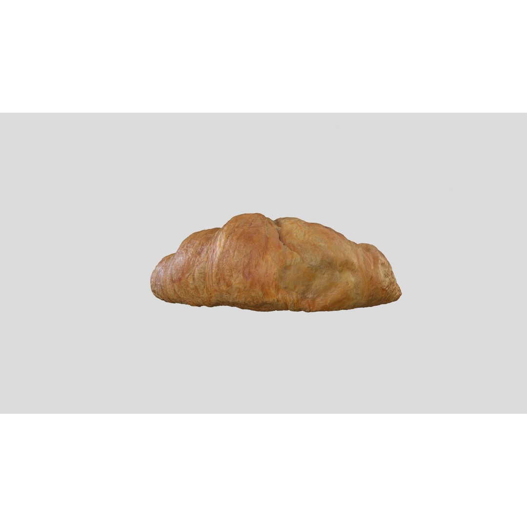 Croissant 3D Model – Low Poly Photoscan Asset, FBX & OBJ - View 8