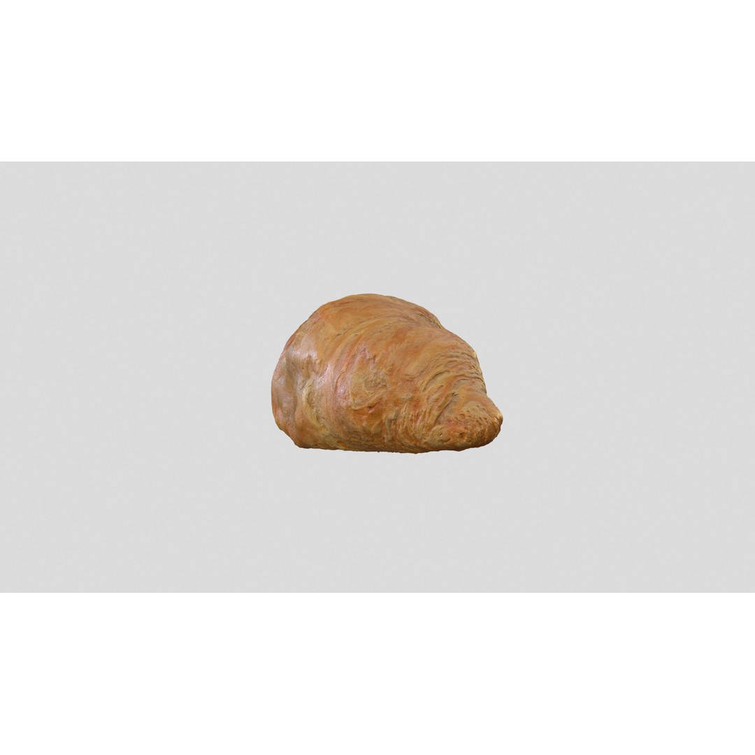 Croissant 3D Model – Low Poly Photoscan Asset, FBX & OBJ - View 9