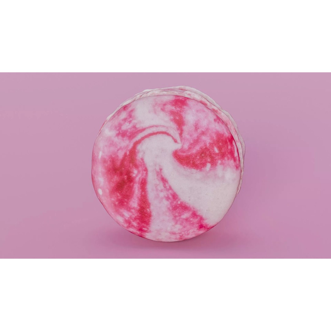 Pink Macaron 3D Model – Low Poly Photogrammetry PBR Asset, FBX - View 8