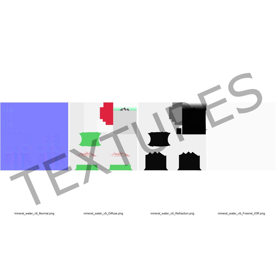 Mineral Water 1L Bottle Pack 3D Model – High Quality Polygonal Asset, FBX - View 21