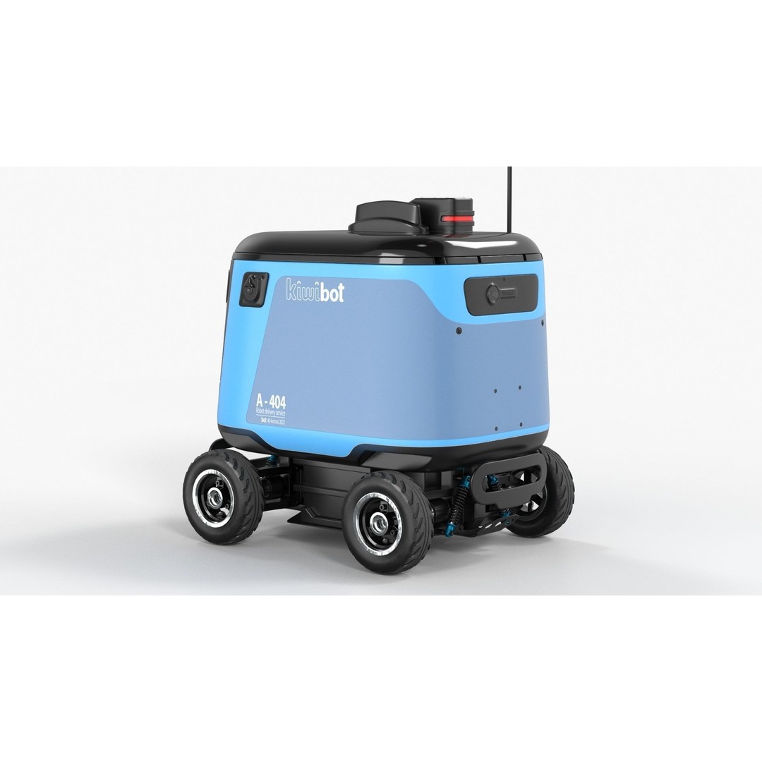 Kiwibot A-404 Delivery Robot 3D Model – High-Quality PBR Asset, FBX - View 12