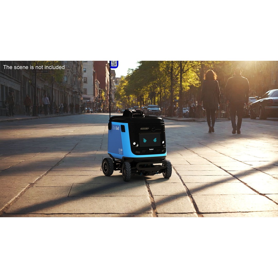 Kiwibot A-404 Delivery Robot 3D Model – High-Quality PBR Asset, FBX - View 2