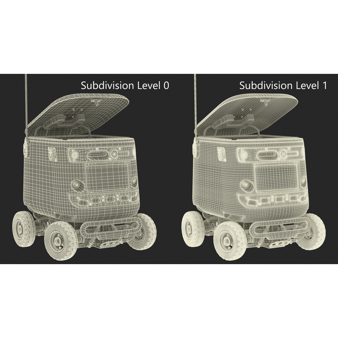 Kiwibot A-404 Delivery Robot 3D Model – High-Quality PBR Asset, FBX - View 24