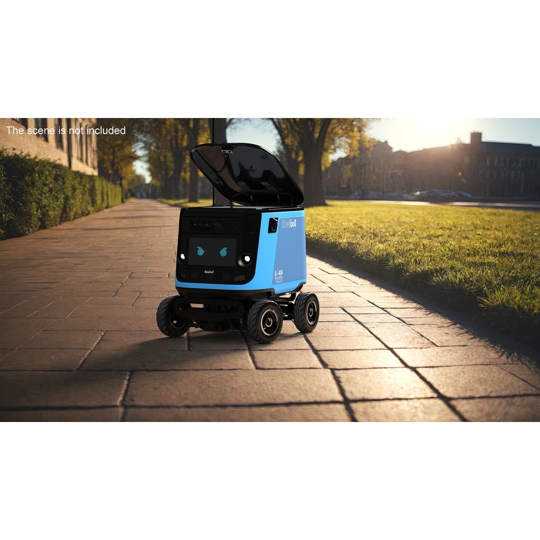 Kiwibot A-404 Delivery Robot 3D Model – High-Quality PBR Asset, FBX - View 3