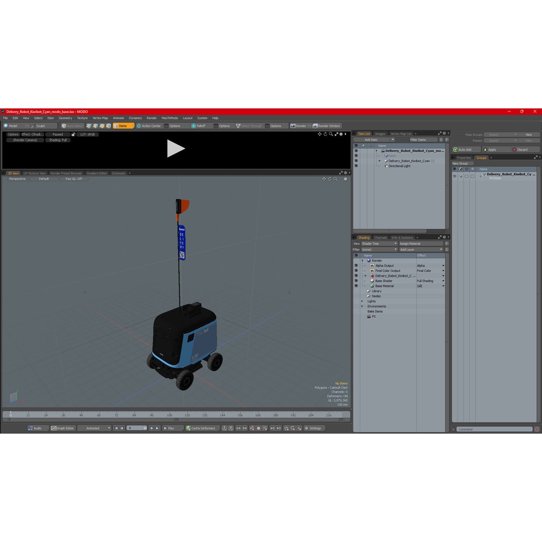 Kiwibot A-404 Delivery Robot 3D Model – High-Quality PBR Asset, FBX - View 31