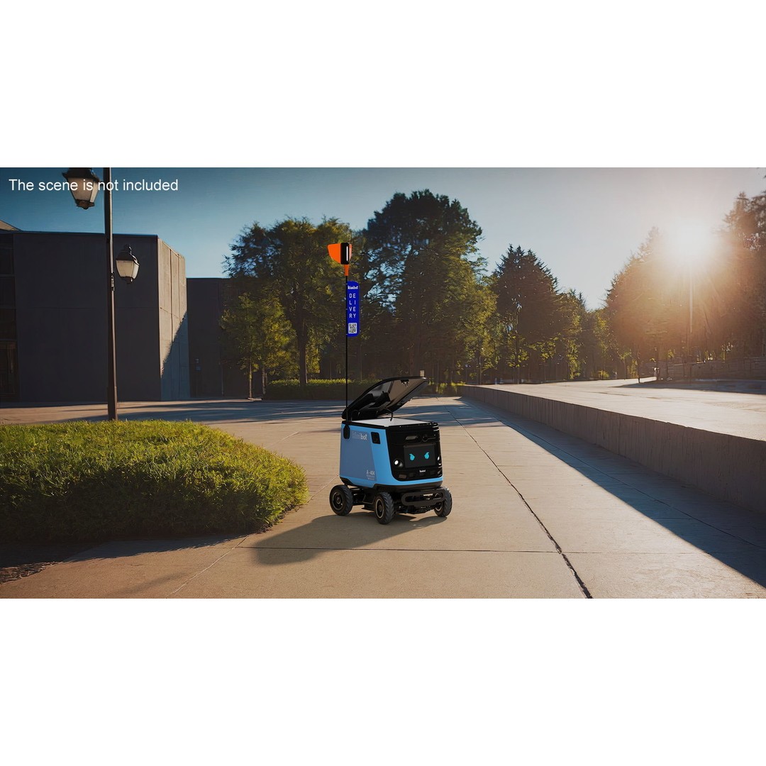 Kiwibot A-404 Delivery Robot 3D Model – High-Quality PBR Asset, FBX - View 4