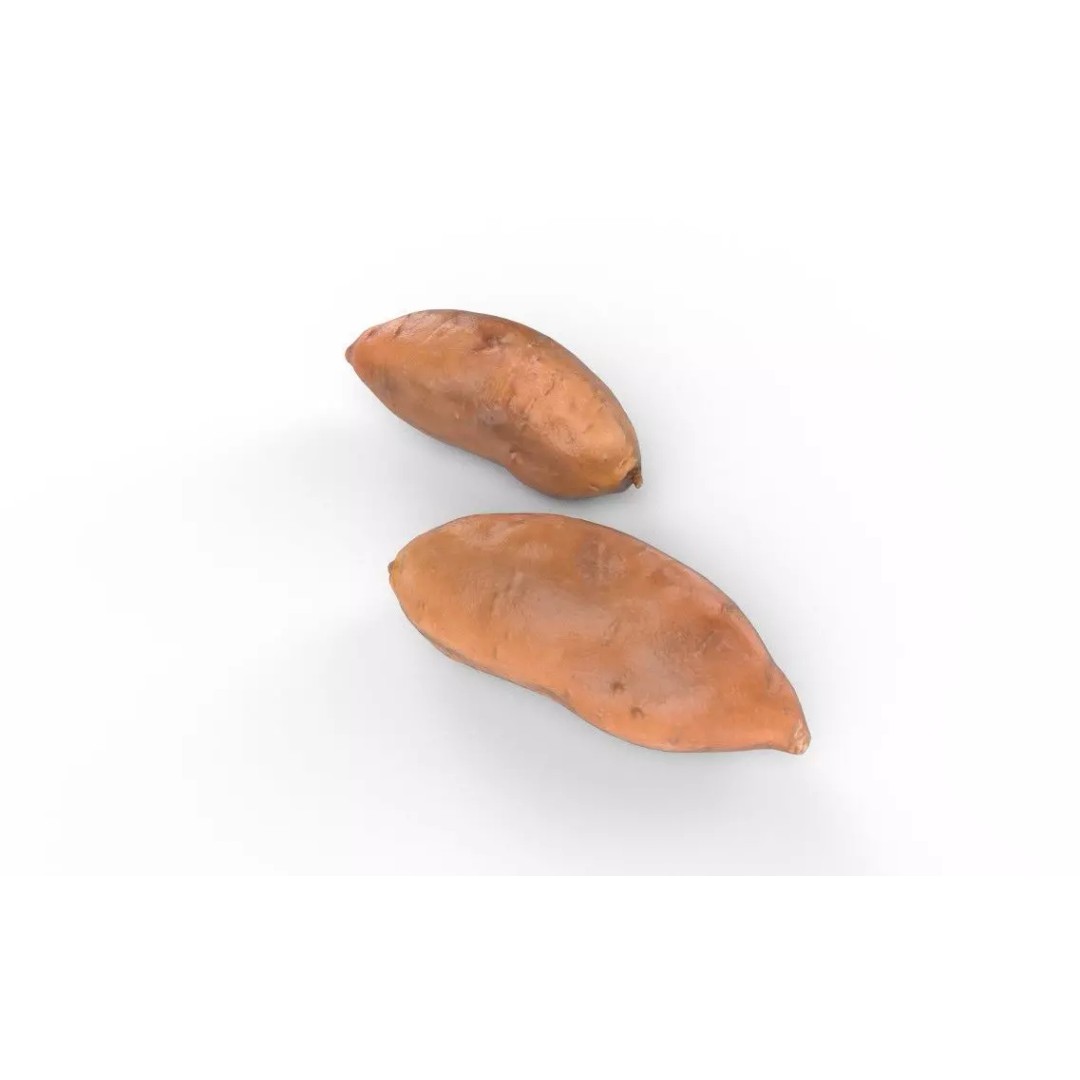 Potato 3D Model – Low Poly Game Asset, FBX, PBR Textures - View 2