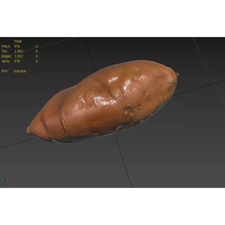 Potato 3D Model – Low Poly Game Asset, FBX, PBR Textures - View 4