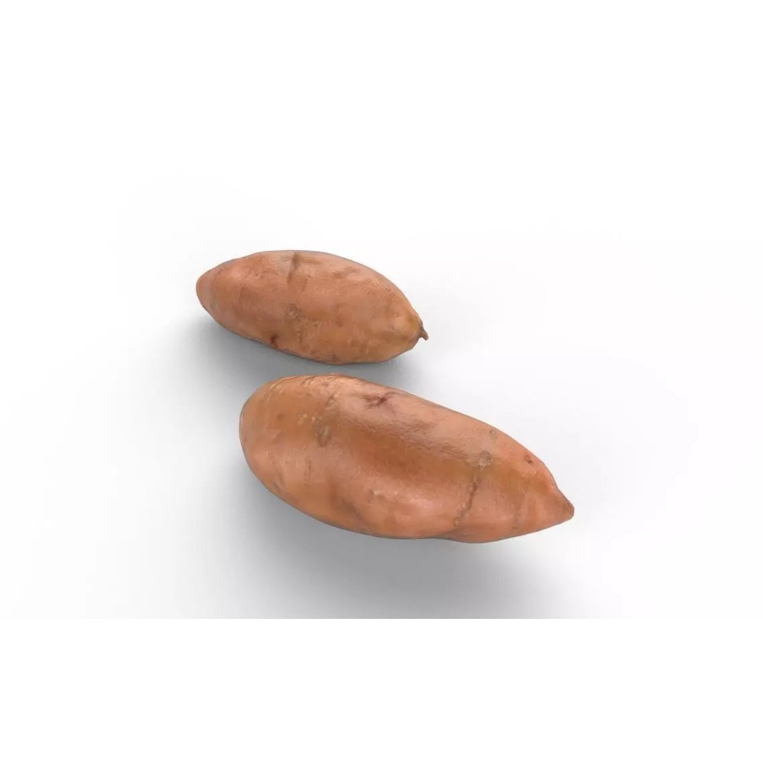 Potato 3D Model – Low Poly Game Asset, FBX, PBR Textures - View 6