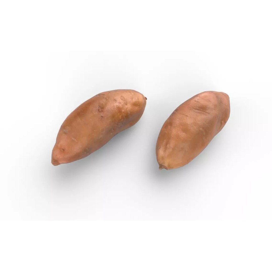 Potato 3D Model – Low Poly Game Asset, FBX, PBR Textures - View 7