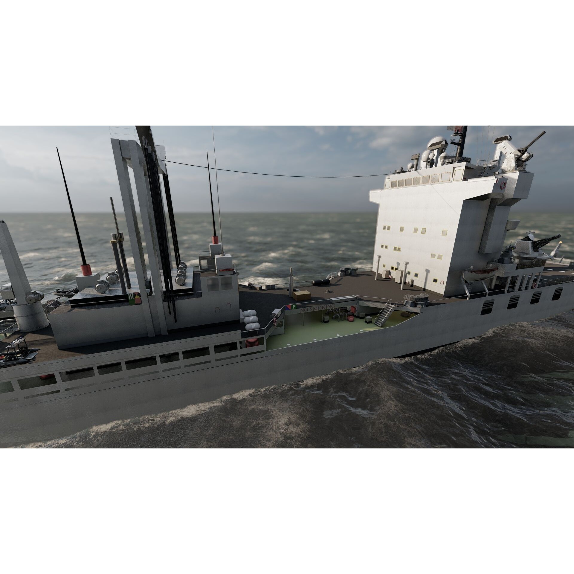 Support Boat - Game-Ready 3D Model - View 10