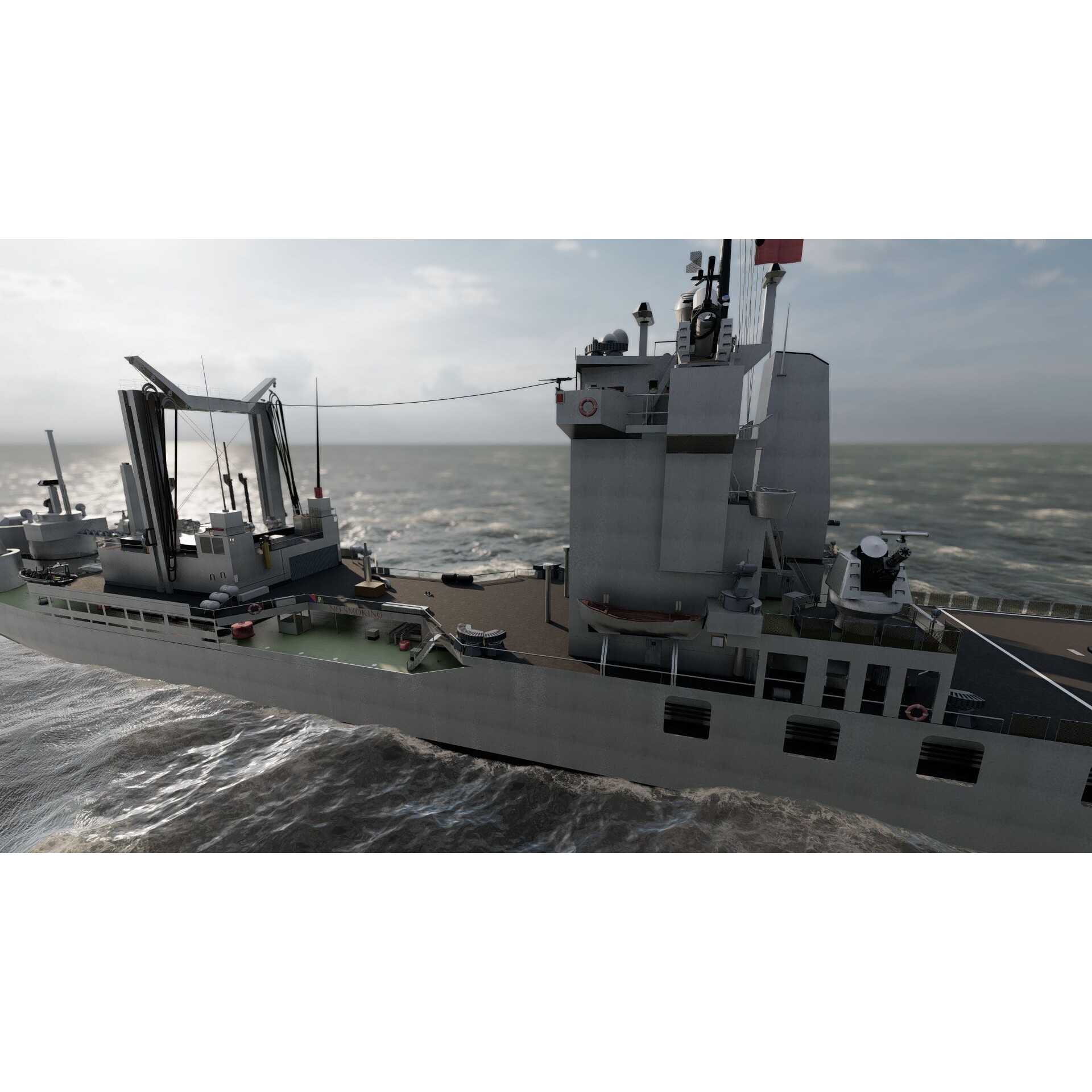 Support Boat - Game-Ready 3D Model - View 11
