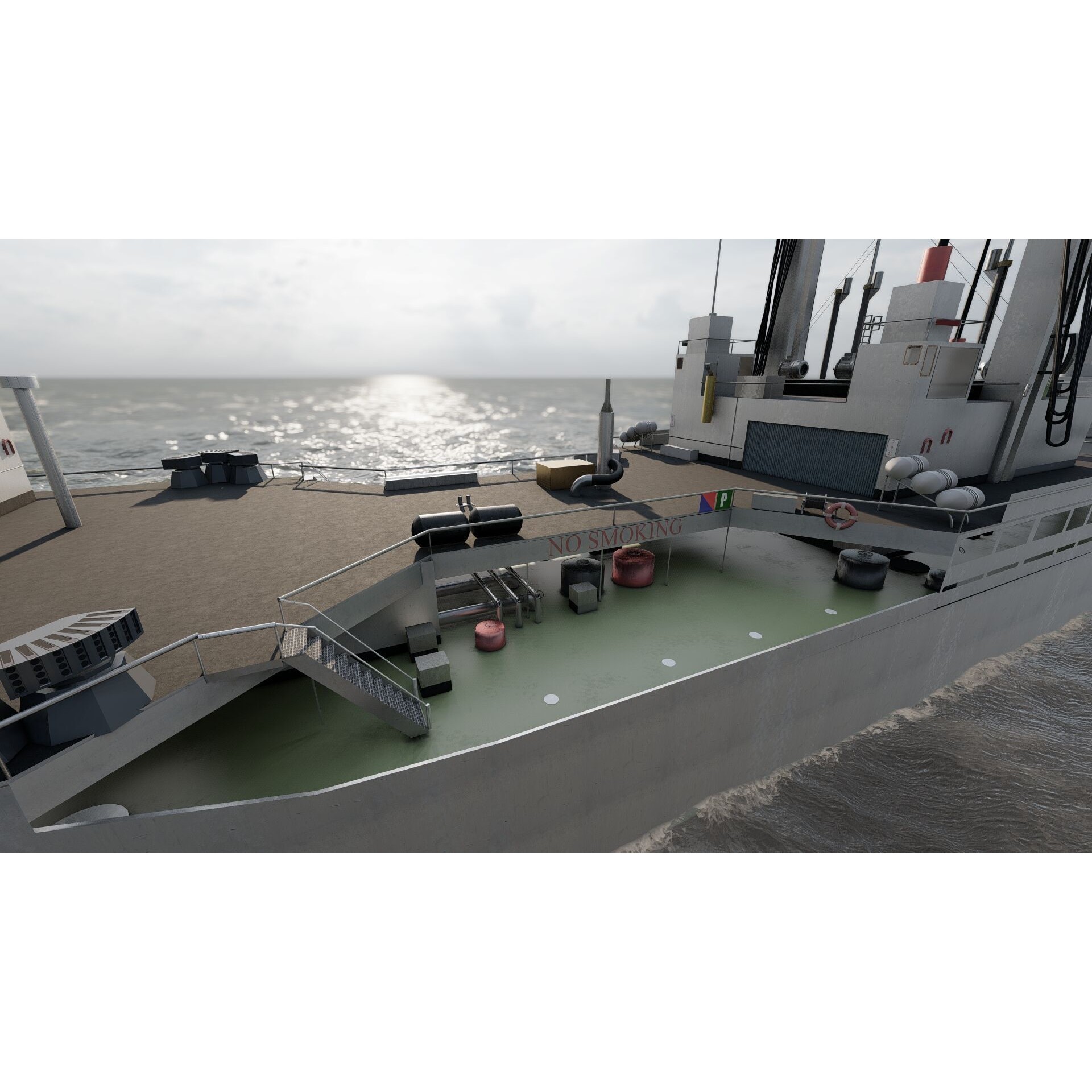 Support Boat - Game-Ready 3D Model - View 17