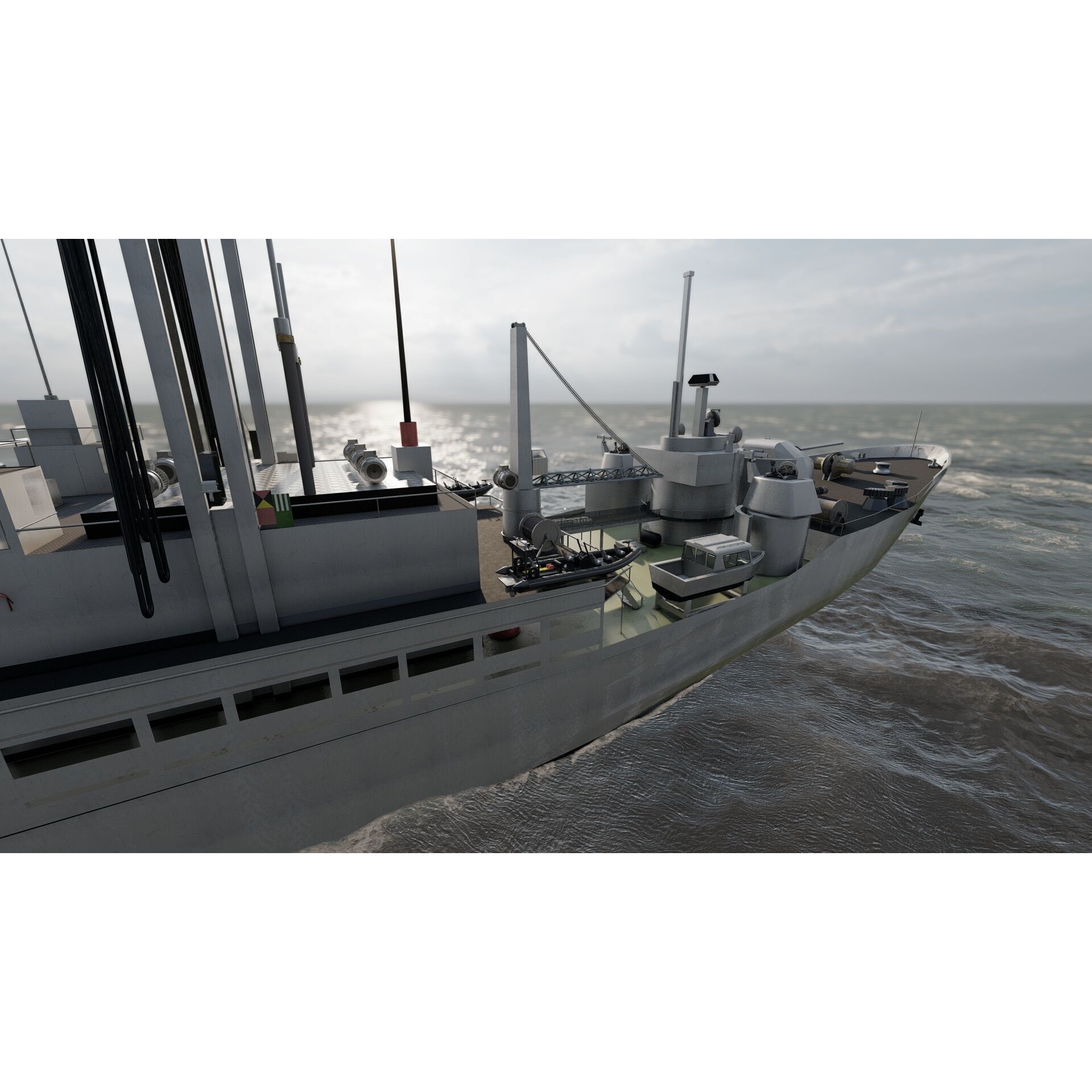 Support Boat - Game-Ready 3D Model - View 18